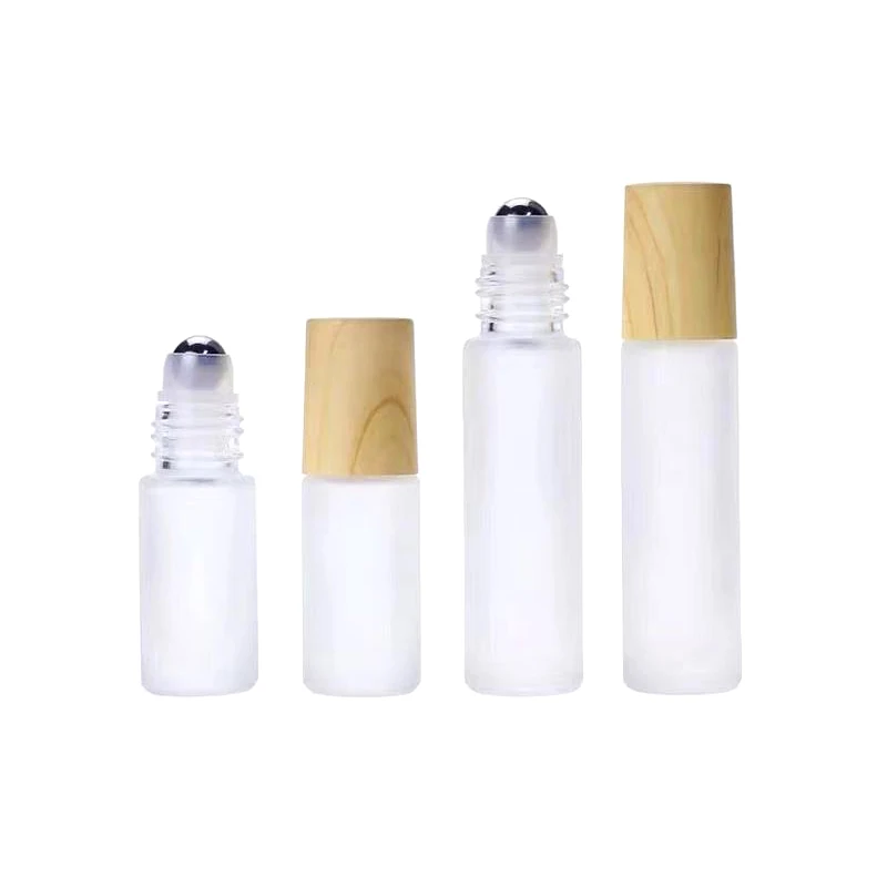 16mm Wooden Grain Lids for Essential Oils Perfume Roller Ball Bottle Package Water Transfer Printing Personal Care images - 6