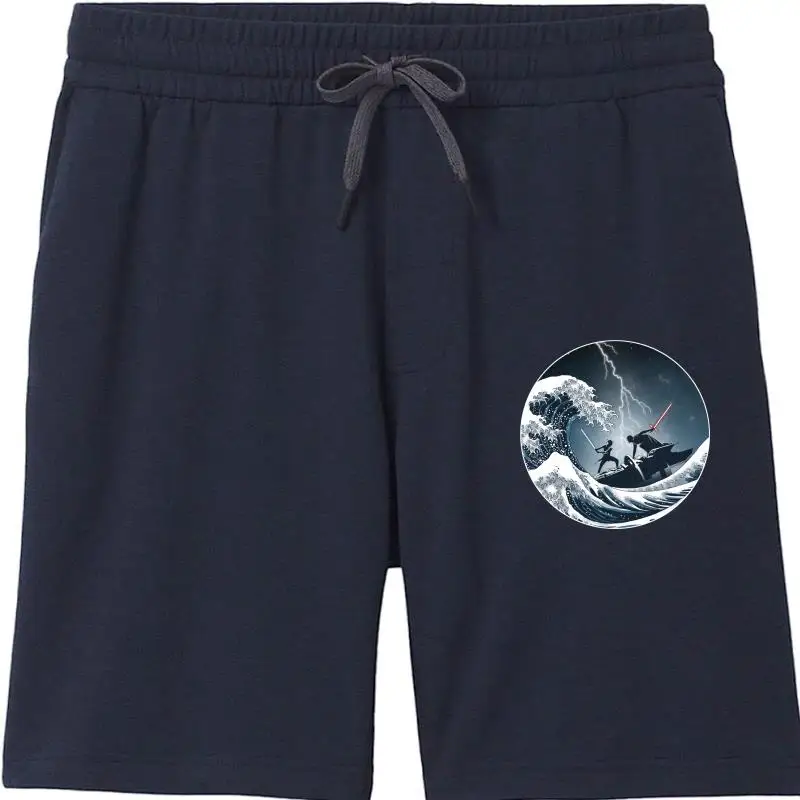 

Shorts Science Fiction Movies Kylo Ren Rey Shorts The Great Wave Off Kanagawa High Quality Digital Print Men's Shorts