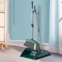 home portable broom dustpan set kitchen plastic 3 in 1 broom and dustpan with comb floor wiper limpeza da casa household items