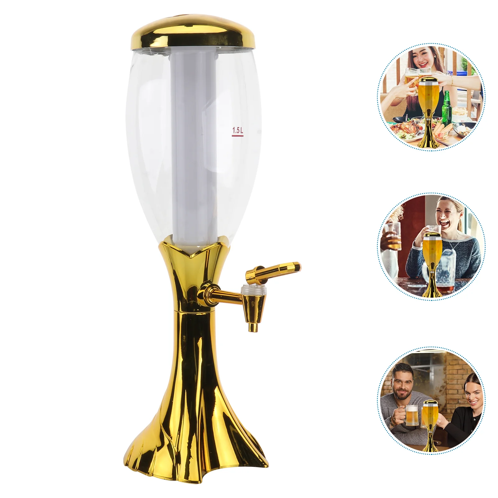 

Lemonade Dispenser Dispenser Tower Drink Dispenser Pour Spigot Tower Cold Draft Tower Decanter