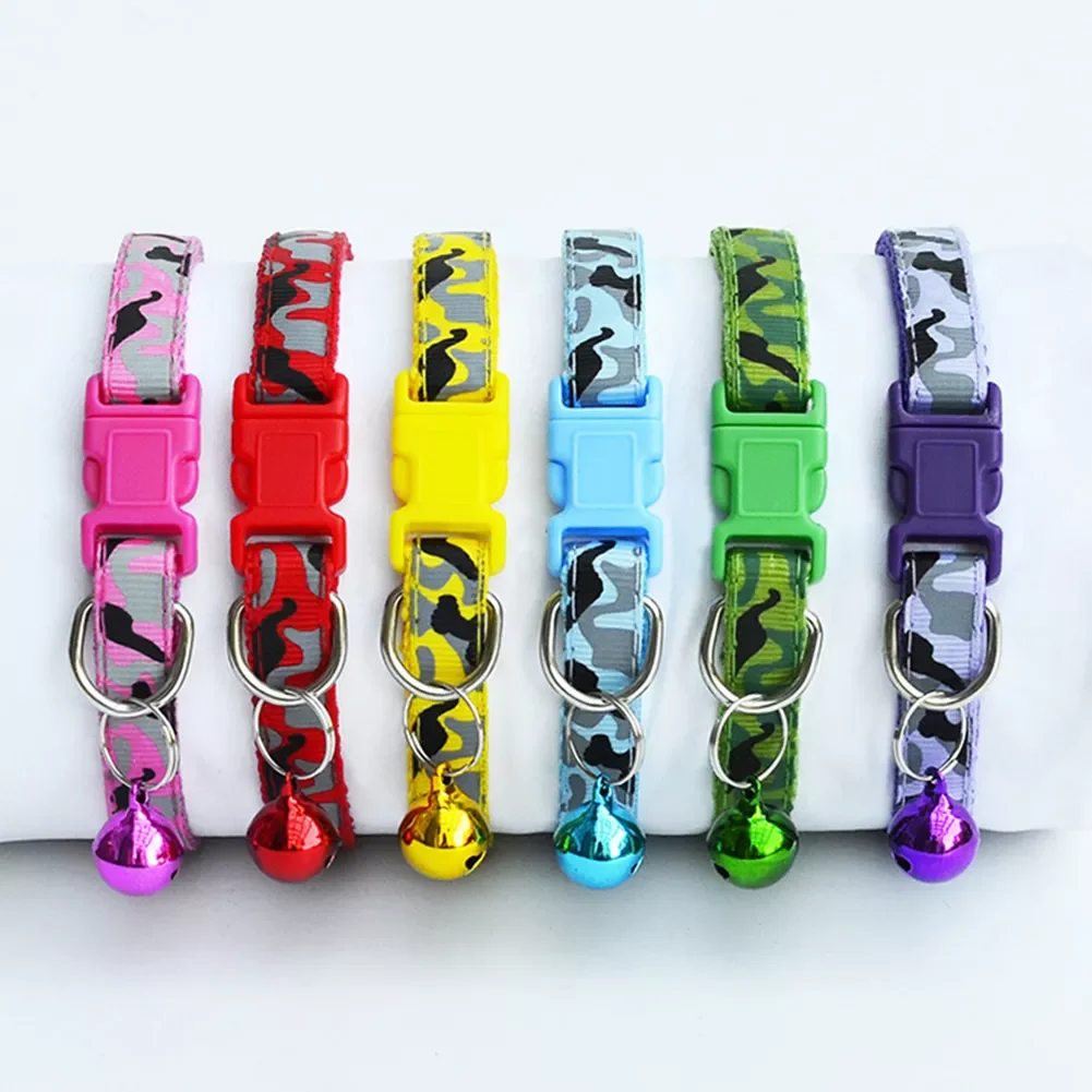 

2023NEW Dog Collar With Hood Camouflage Print Collar Polyester Strap Adjustable Buckle Kitten Pet Puppy Animal Leash Accessories