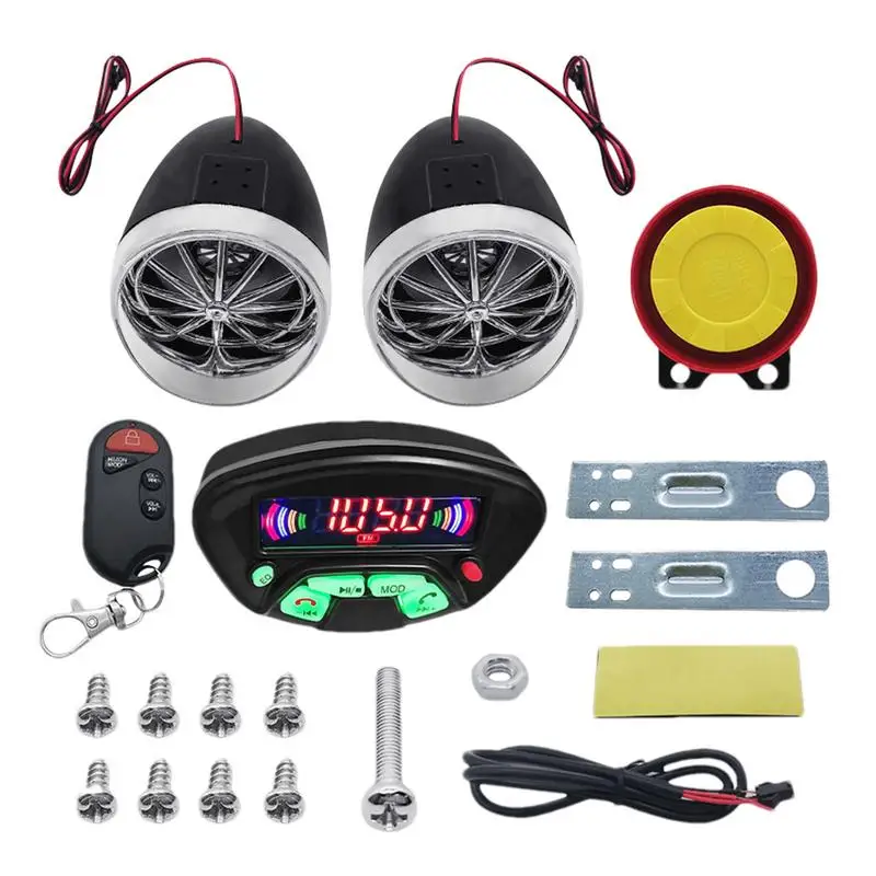 Водонепроницаемая аудиосистема для мотоцикла система прослушивания музыки с