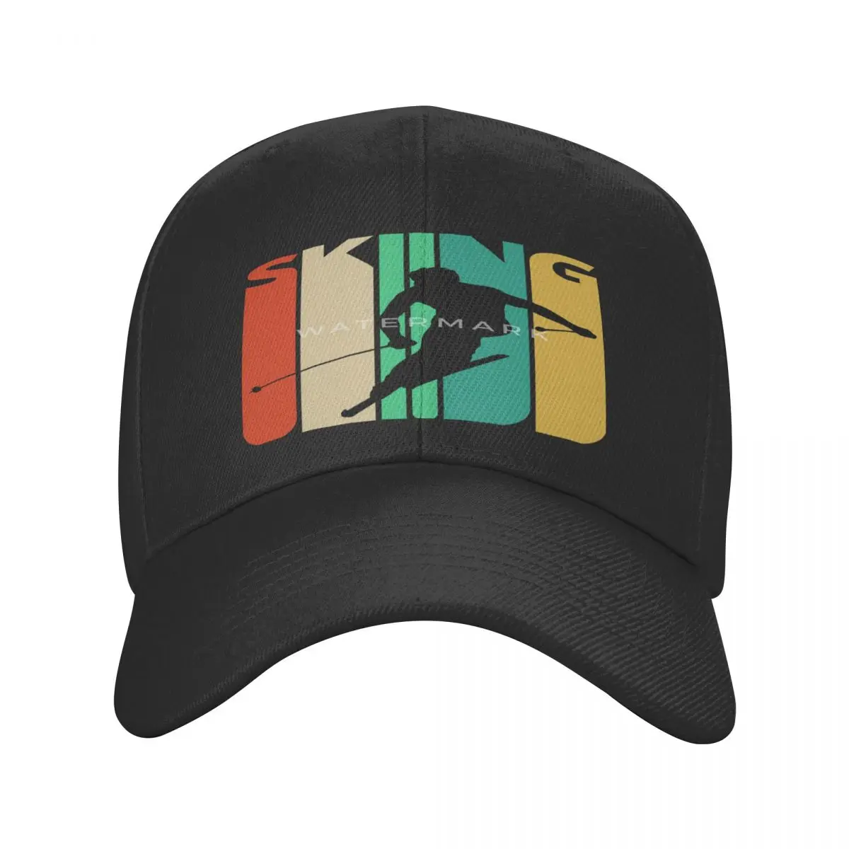 

Awesome 70's Vintage Retro Skiing Casquette, Polyester Cap Trendy Hat Wicking Adjustable Cap Nice Gift