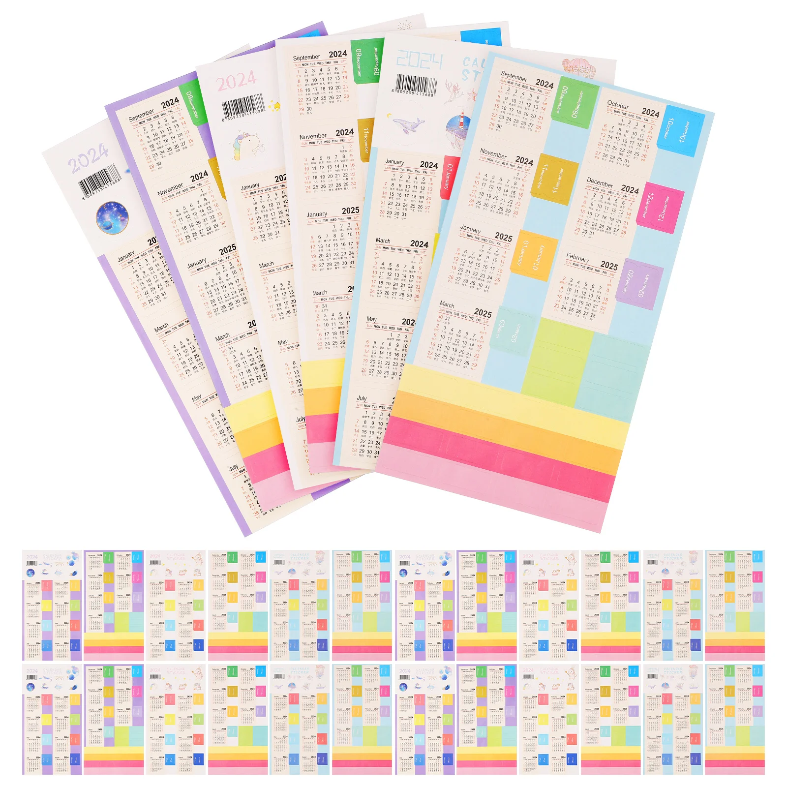 

Notepad Month Stickers De Adviento Maquillaje Household Planner Tabs