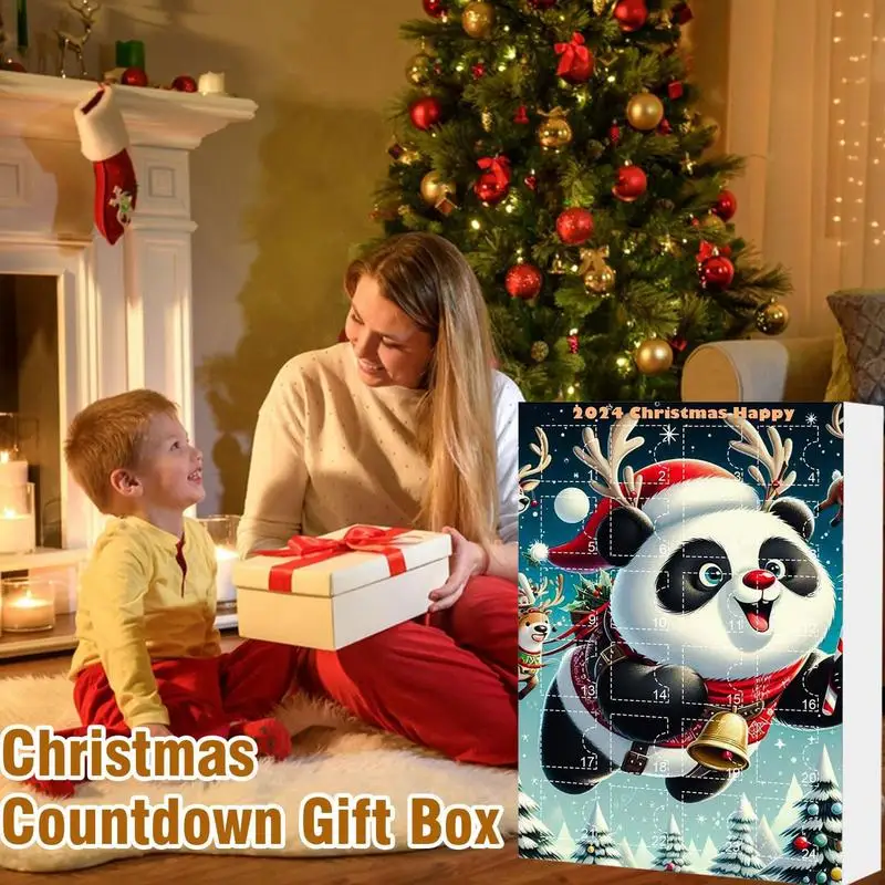 Календарь с пандой и обратным отсчётом 24 дня