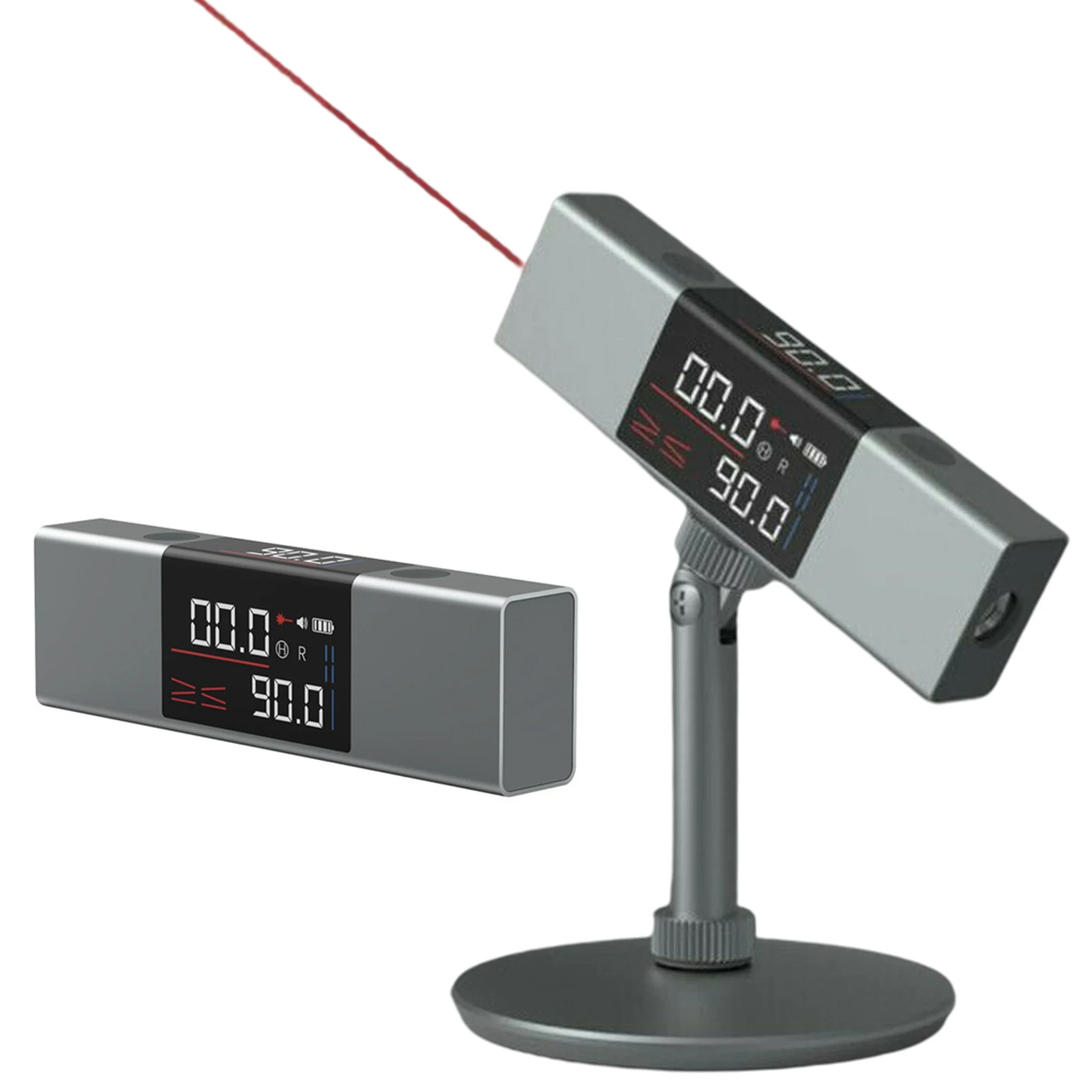 

Laser Protractor Angle Measure Laser Level Ruler Type-C Charging Digital Tool Grey