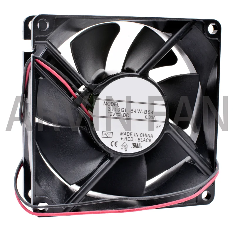 Вентилятор 3110GL-B4W-B54 80 мм, 80x80x25 мм, 8 см, 8025, 12 В, а