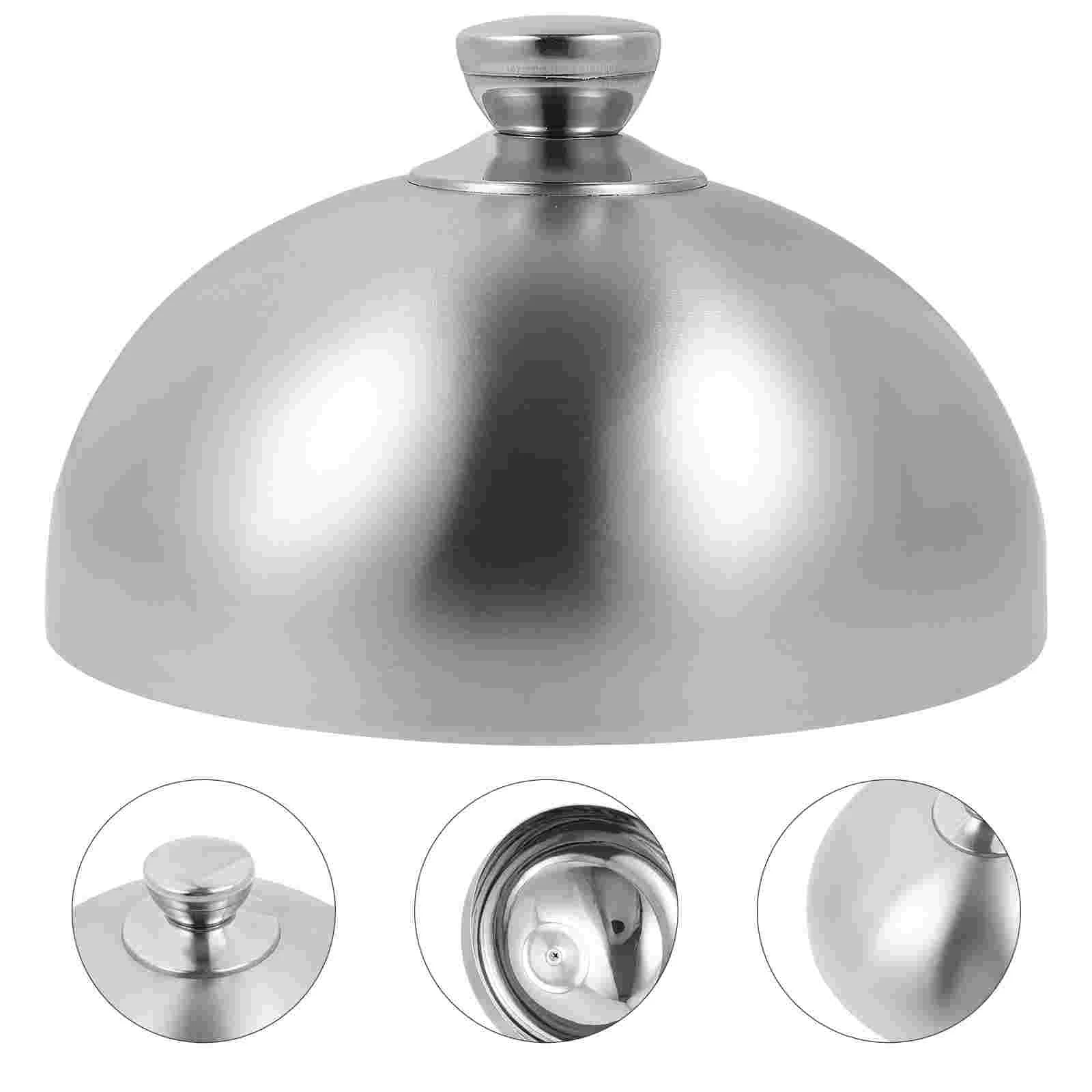 

Cover Domebasting Steel Stainless Melting Serving Griddle Cheese Plate Dish Lid Metal Steak Steamingcloche Cake Grill Burger