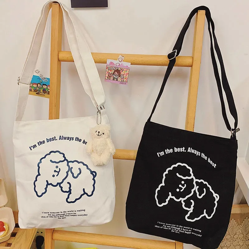 

Women's Bag Shopper Anime Handbags Adjustable Zipper Print Harajuku Kawaii Aesthetic Canvas Large Capacity Tote Bags Shoulder