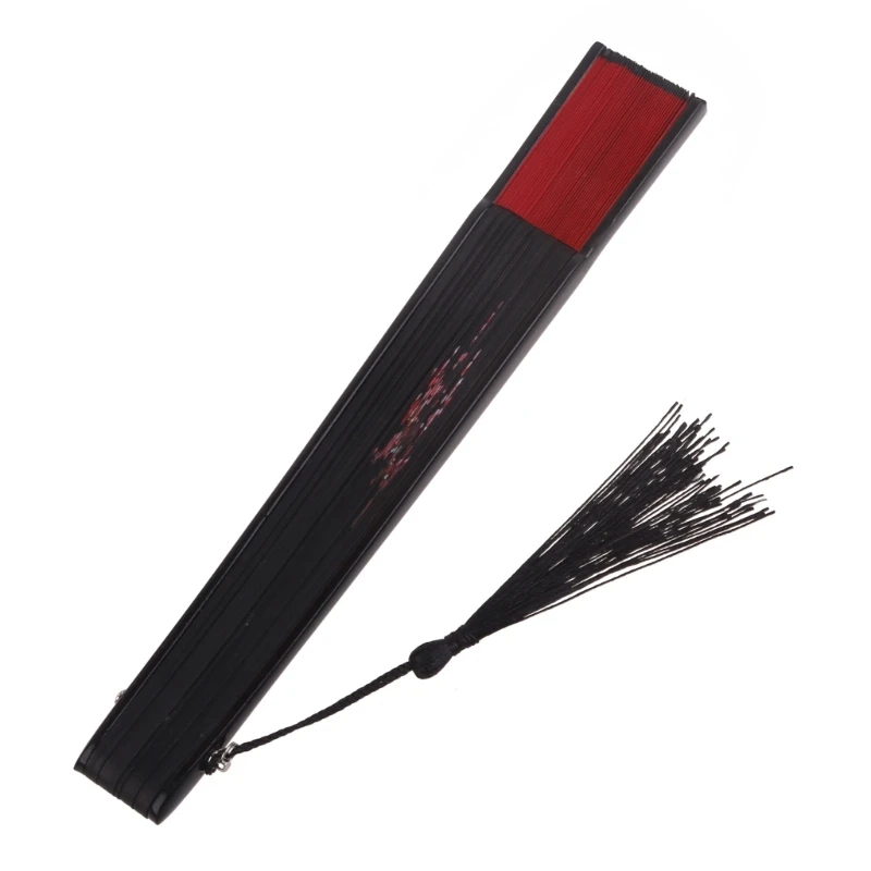 Складной веер для женщин китайский японский бамбуковый шелковый фестиваля PXPD