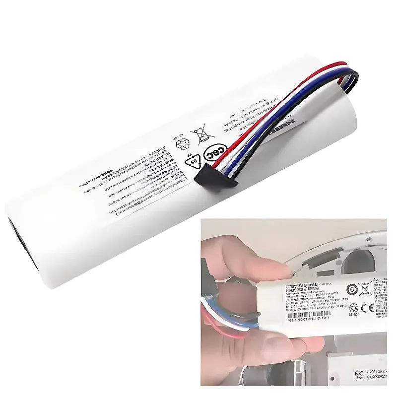 Фото Аккумулятор P2026-4S1P-MMBK для робота-пылесоса Xiaomi Mijia 2C (XMSTJQR2C), сменный аккумулятор для робота-пылесоса Xiaomi Trouver, 4000 мАч, 14.4В №2