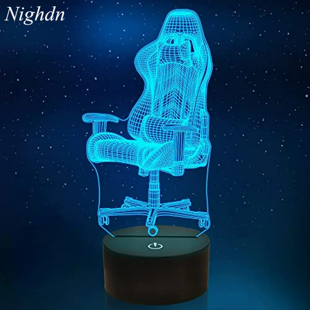 Illusion Lamp Gamer 3d Night Light Room Decor Nightlight Kids Birthday Christmas Gift For Boys Men Teenage
