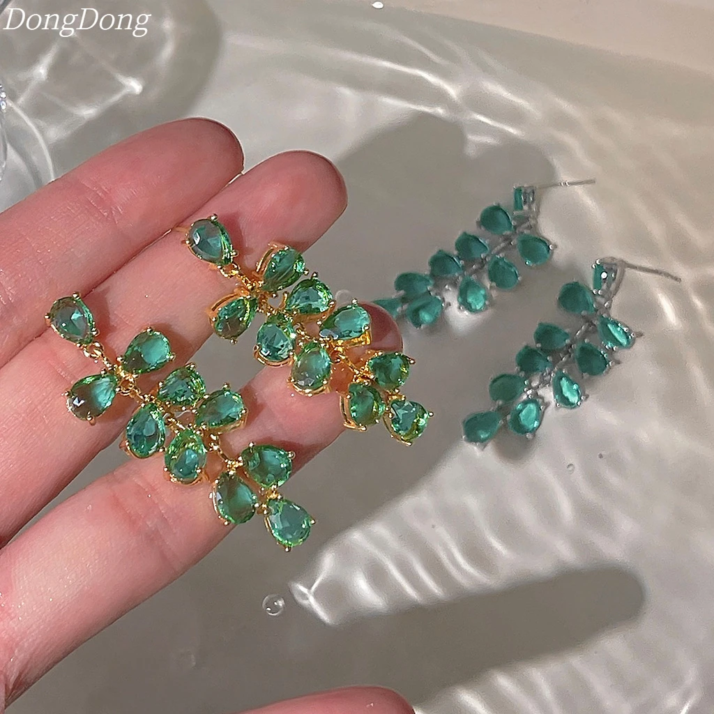 

Luxury Tassel Earrings Geometric A Grade Zircon Crystal Earrings Women's Personality High Jewelry Engagement Gift Accessories