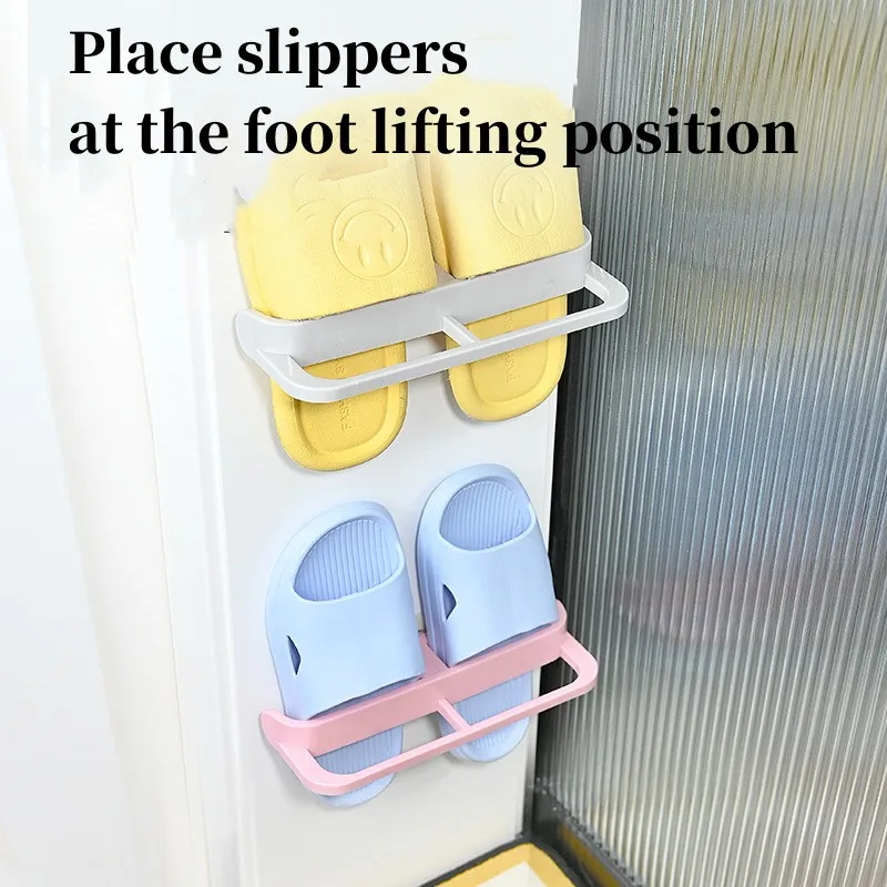 

Wall Mounted Shoe Rack Shelf High Heels Sports Shoe Organizers Slippers Bathroom Storage Racks Home Space saving Shoes Hanger