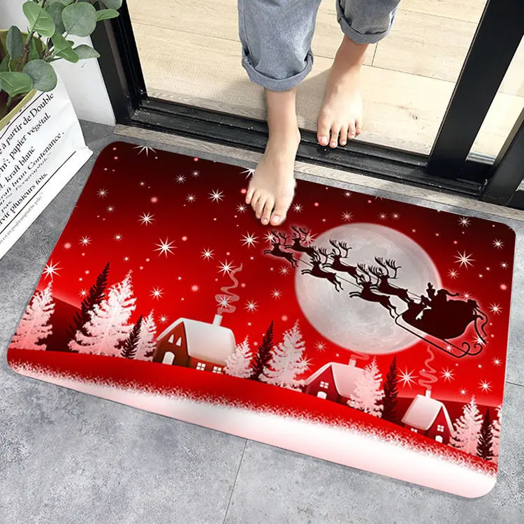New Year 2023 Christmas Decorations for Home Outdoor Rugs Floor Mat Doormat Navidad Ornament Gifts Xmas Party Decor Natal Noel