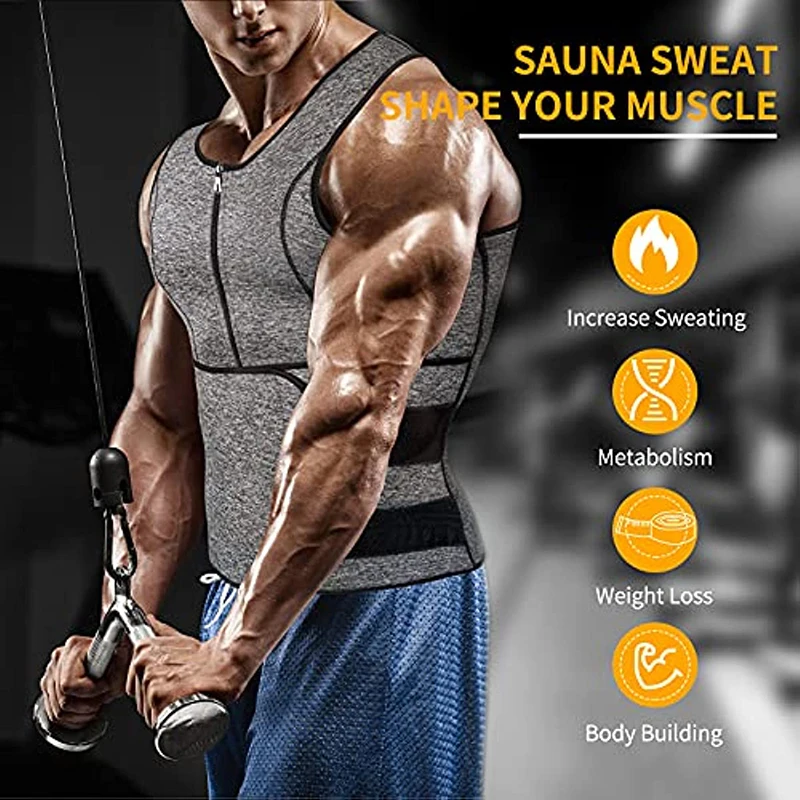 Тренировочный корсет для талии мужчин Утягивающая майка похудения