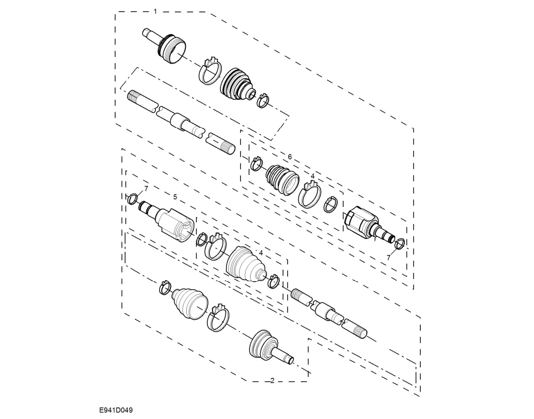 

Original Genuine SAIC MG Auto Parts Car Drive Shaft Transmission Front Axle For MGZS