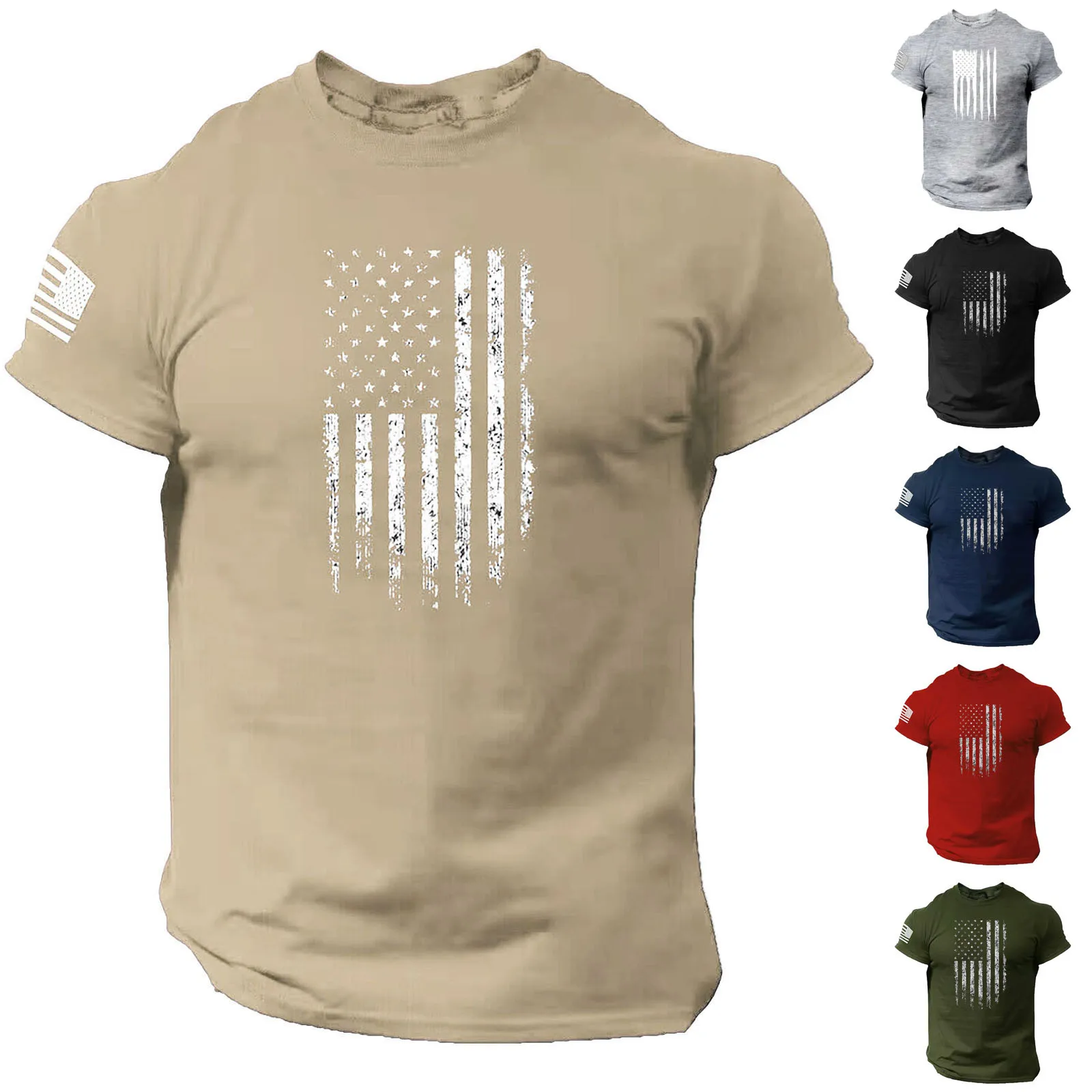 

Men'S T-Shirt Short Sleeve Printed Summer Round Neck Top Trend Casual Sweatshirt Leisure Casual T-Shirt Male Camisas De Hombre