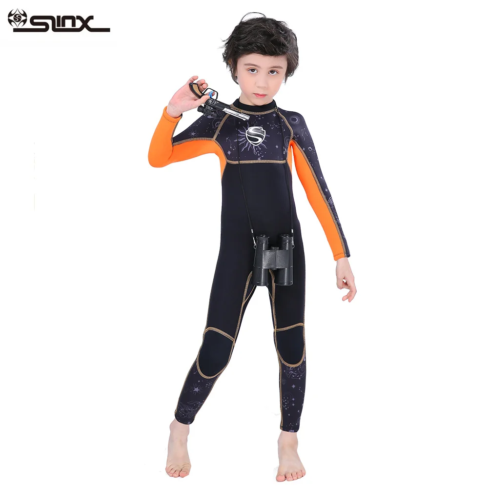 

Fish Surfing Neoprene Swimwear Wetsuit 3mm Boys Children Scuba Diving Suit Swimsuits Long John Warm Suits Spearfishing