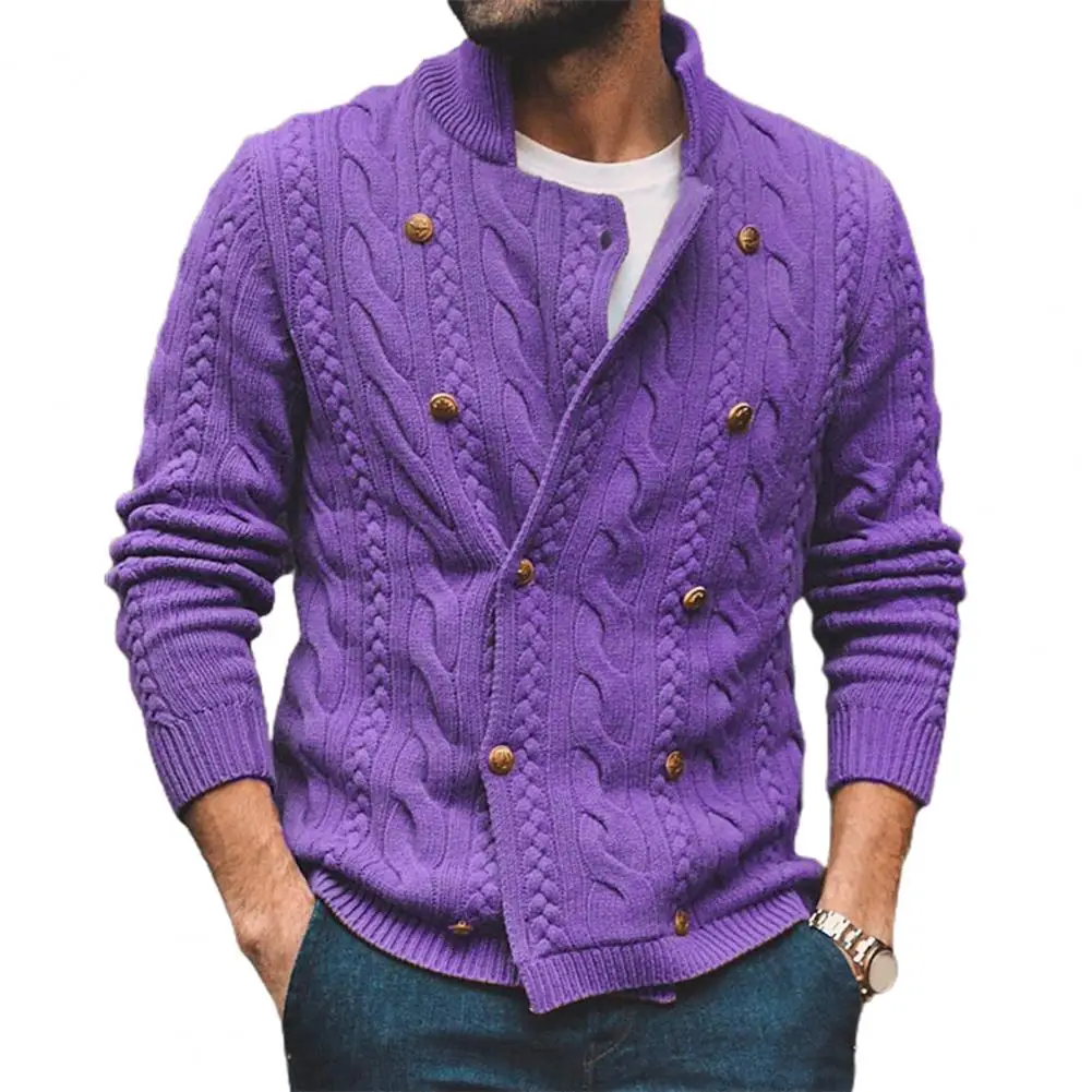 

Мужской свитер, пальто, утепленный кардиган с витой завязкой, двубортный мужской весенний кардиган оверсайз на пуговицах