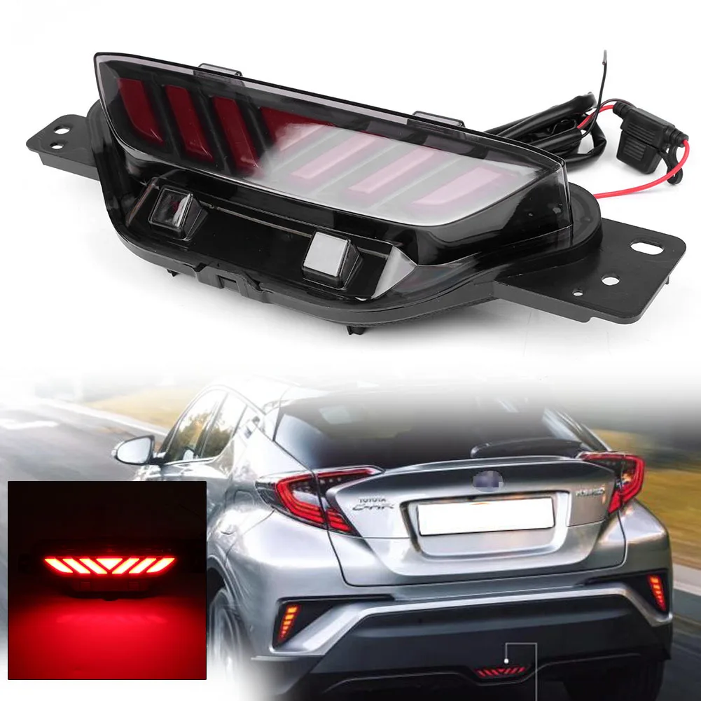 

Car Rear Bumper Tail Light LED Brake Taillight Fog Lamp For Toyota C-HR CHR 2016 2017 2018 Automobile Accessories