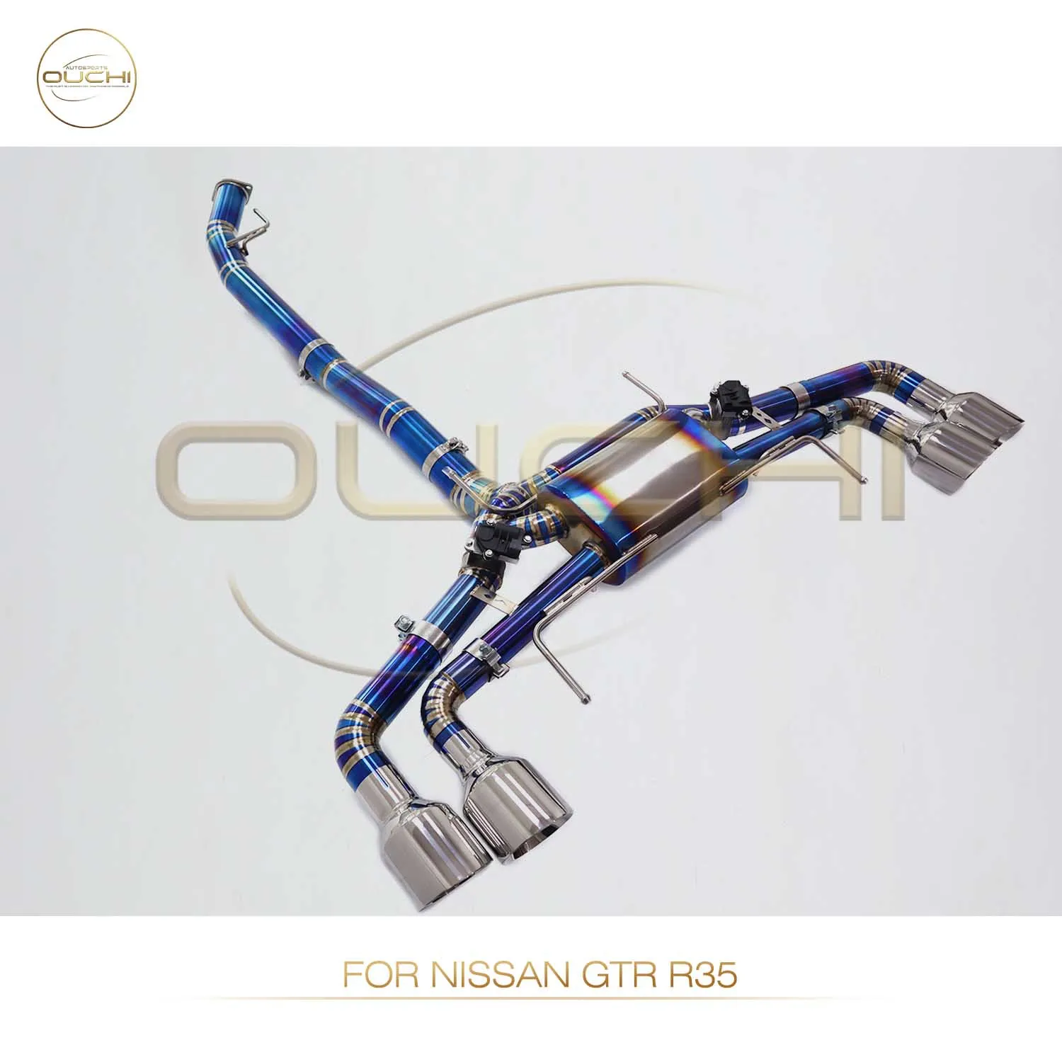 Титановая выхлопная система OUCHI Performance Catback для Nissan GTR R35 3.8T без Y-образной трубы