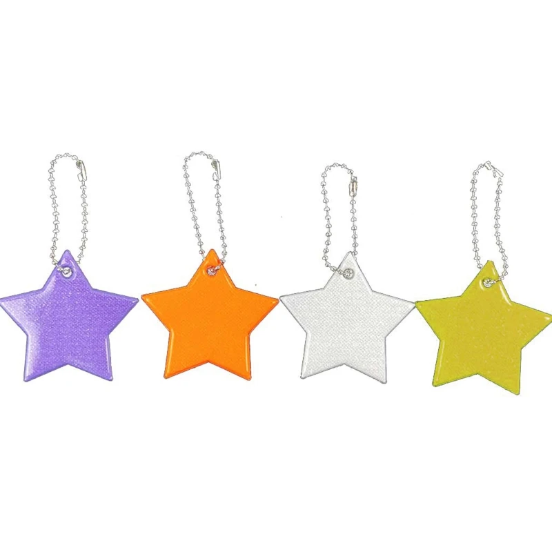 

5 Pieces Trendy Safety Reflector Keychain Pendant Ornaments for Children 264E