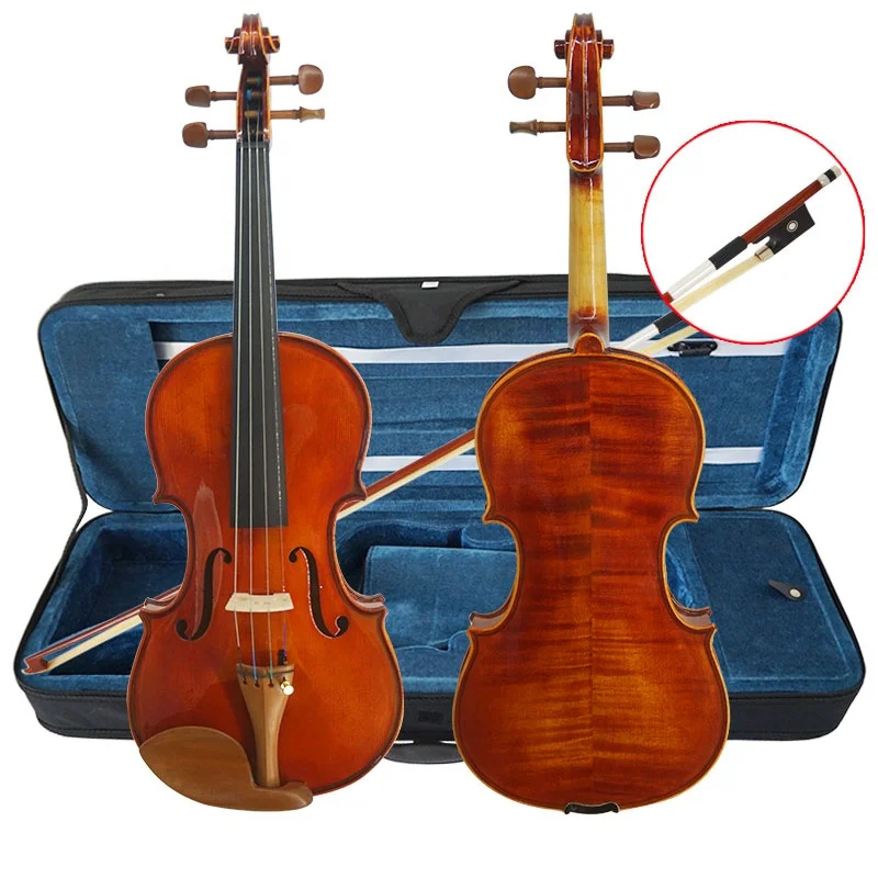 

China Aiersi made professional violin musical instrument 4/4 wholesale price red brown master antique violins for sale