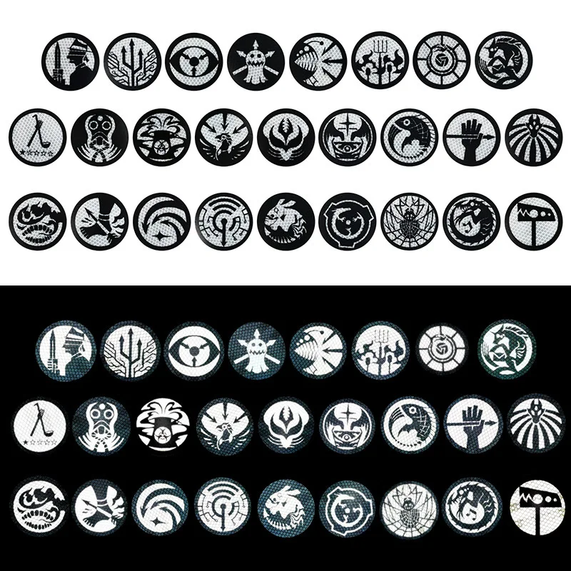 

SCP Foundation IR Reflective Patches on Clothes Military Morale Badge Mobile Task Force MTF Badges on Backpack Helmet Sticker