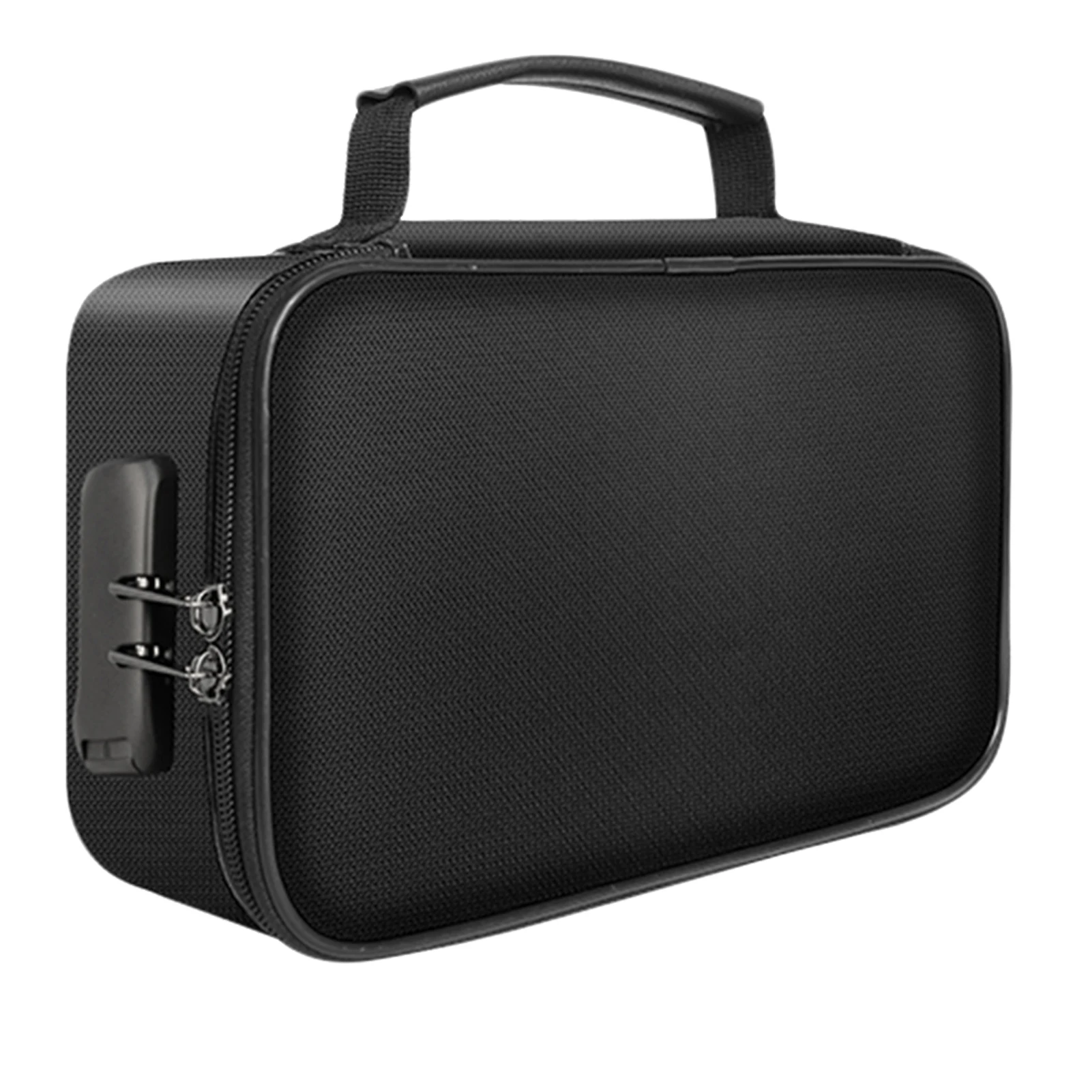 

File Bag With Lock Fireproof Waterproof 3-layer Document Bag File Safe Portable Travel Storage Pouch For Documents Mini Laptops