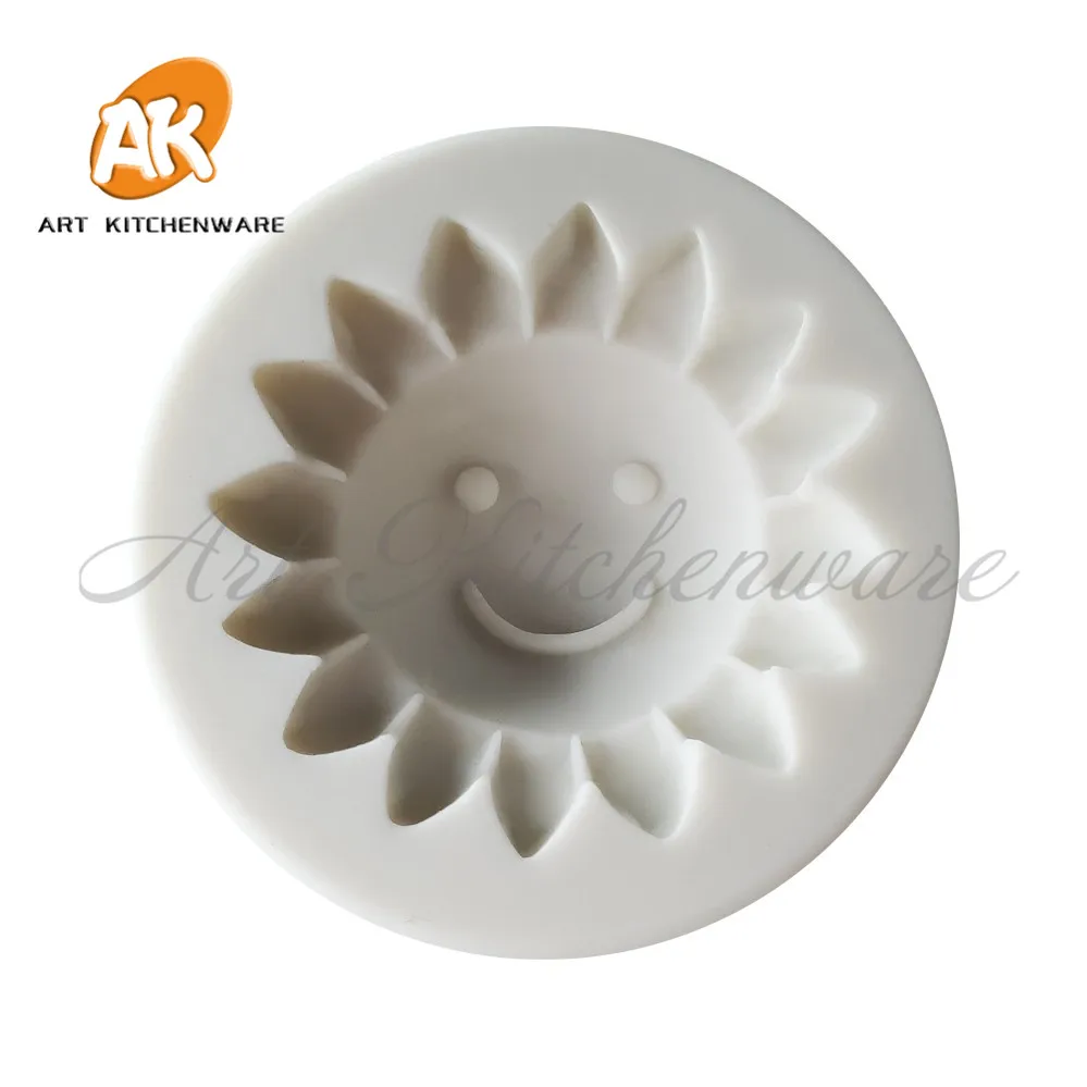 Силиконовая форма с узором Улыбка солнца модель для мыла кондитерские изделия