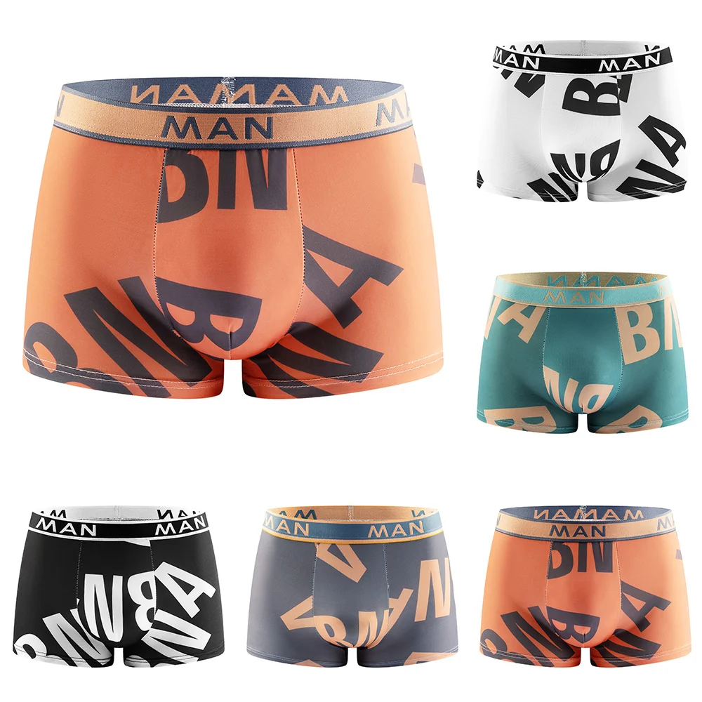 

Трусы-боксеры мужские Бесшовные, дышащие, с надписью