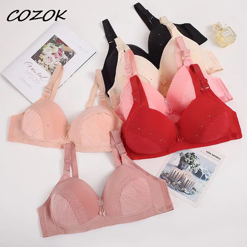 

COZOK D Cup Plus Size 2022 Women's Bra Ultrathin Pure Cotton Brassiere Lingerie Underwear Sexy Lace Large Size Bralette Big Bh