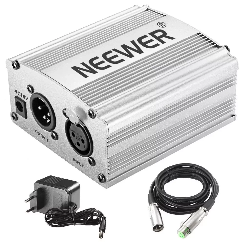 

Power Kit includes 1-Channel 48V Phantom Power Supply for Any Condenser Microphone Music Recording Equipment