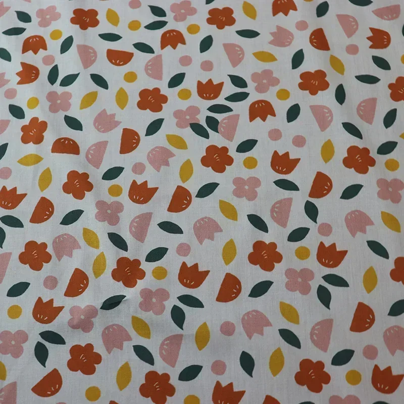 Хлопчатобумажная ткань для детей розовые льюшки 80STissun шитья платье женской юбки