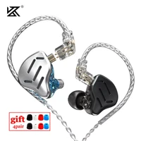 kz zax 7ba 1dd 16 unit hybrid in ear earphones metal hifi headset music sport kz zsx zs10 pro as12 as16 ca16 c10 pro vx ba8 dm7