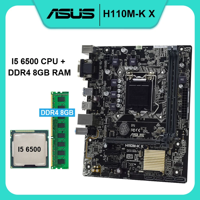 

Материнская плата ASUS H110M-K X 1151 материнская плата DDR4 32 Гб Intel H110 поддержка Core i7 i5 i3 процессоры DVI USB3.0 SATA3 PCIe X16 Micro ATX