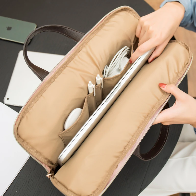 14inch Laptop Bag Case Waterproof Notebook Bag for Computer Shoulder High Quality Handbag Briefcase Bags Multifunction Tote
