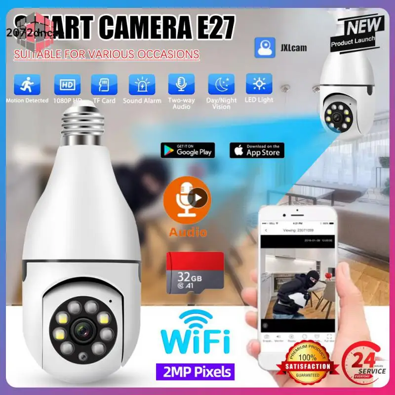 

Камера видеонаблюдения с лампочками подходит для различных случаев Поддержка Wi-Fi 2,4 ГГц Поддержка Wi-Fi Поддержка местного удаленного воспроизведения умная лампа