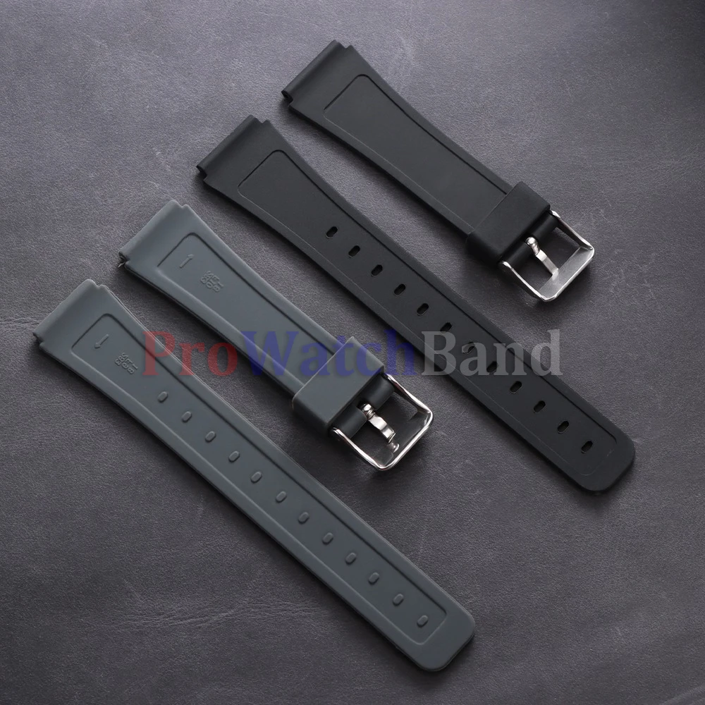 Фото Силиконовый ремешок для часов Casio F91W W800H SGW400 F84 F105/108 A158/168 AE1200, 18 мм, водонепроницаемый, резиновый, замена браслета №5