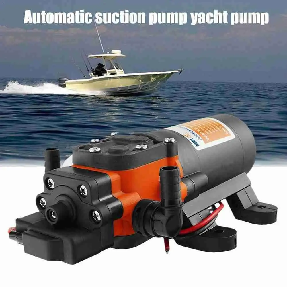 

1.3GPM 60PSI Automatic Marine Water Diaphragm Pump 12V Boat Boat Caravan Supplies Priming RV Pressure High Marine Self R1E9
