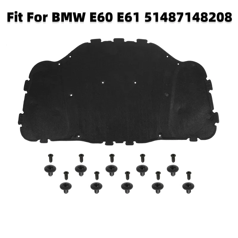 

Хлопковая Крышка для капота автомобильного двигателя с теплоизоляцией и звукоизоляцией для BMW E60 E61 51487148208