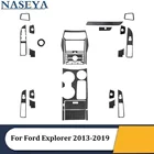 Для Ford Explorer 2013-2019 полный набор различных частей черные наклейки из углеродного волокна автомобильные аксессуары для интерьера