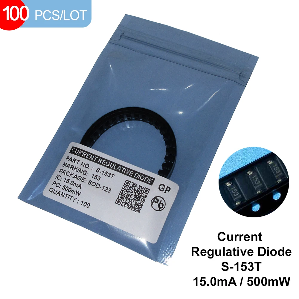 100 шт./партия, электронные диоды 15 мА SMD SOD-123 CRD