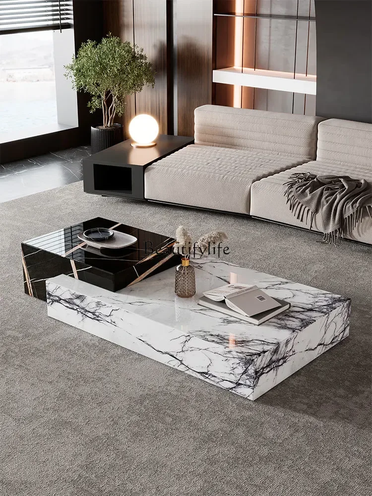 Кофейный столик из натурального мрамора роскошный высококачественный