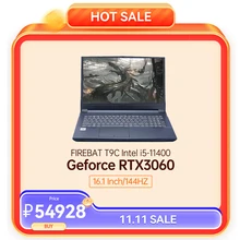 FIREBAT NEW ARRIVAL T9C I5-11400 RTX 3060 DDR4 M.2 32G RAM 1TB SSD 144Hz Wifi6 BT5.0 Gaming Notebook Laptop Computer