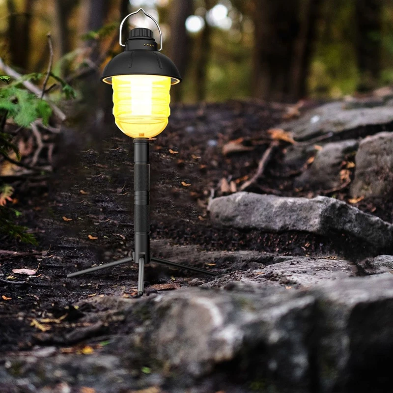 

Lightweight Tripod Bracket Portable Camping Lantern Stand Phone Camera Holder