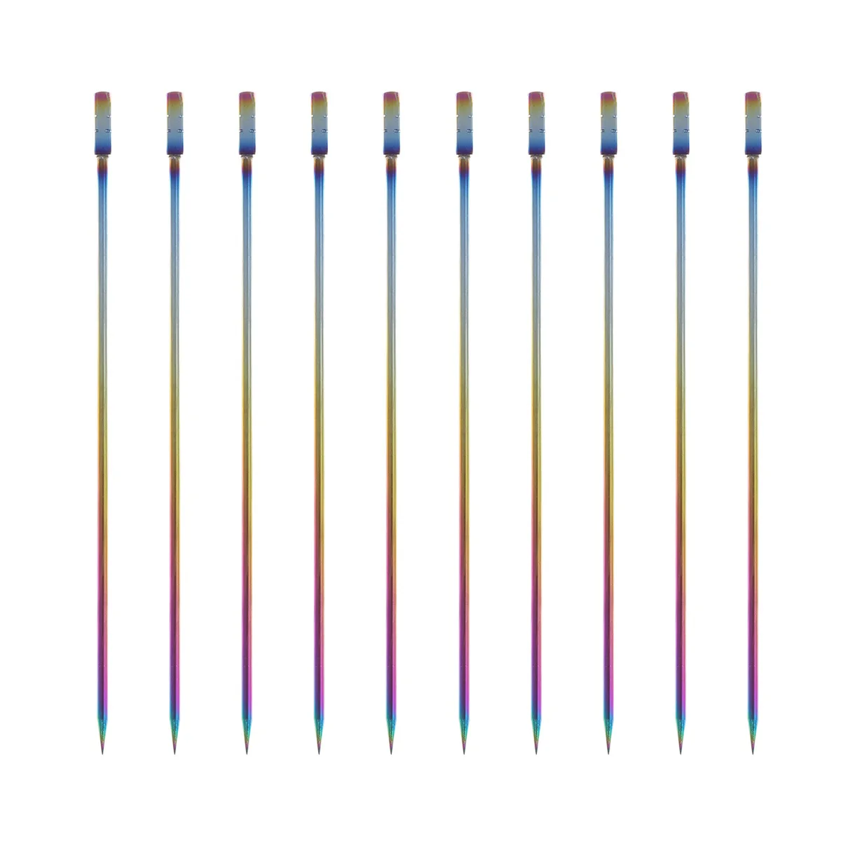 

Picks Fruit Cocktail Stainless Steel Appetizer Stick Toothpick Metal Sticks Toothpicks Skewers Drink Olive Fancysandwich Martini