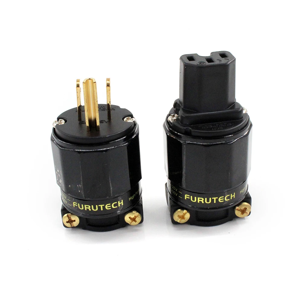 FURUTECH HIFI FI-11M-N1/FYF-11-N1(G) Аудиоразъем питания 24-каратного позолоченного разъема IEC 1