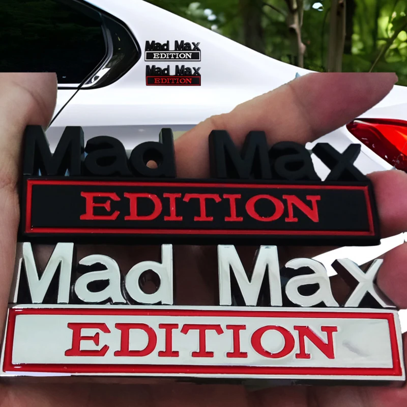 Стайлинг автомобиля 3D Mad Max Edition металлический хромированный цинковый сплав